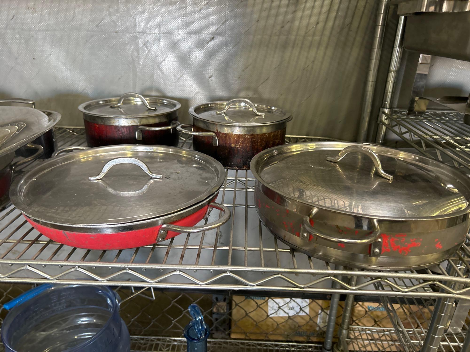 Lot of Assorted Stainless Steel Cookware