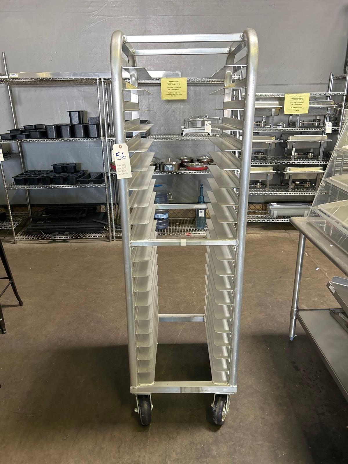 Heavy Duty Aluminum Sheet Pan Rack on Casters