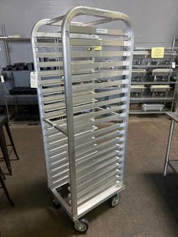 Heavy Duty Aluminum Sheet Pan Rack on Casters