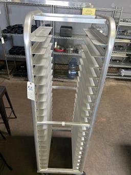 Heavy Duty Aluminum Sheet Pan Rack on Casters