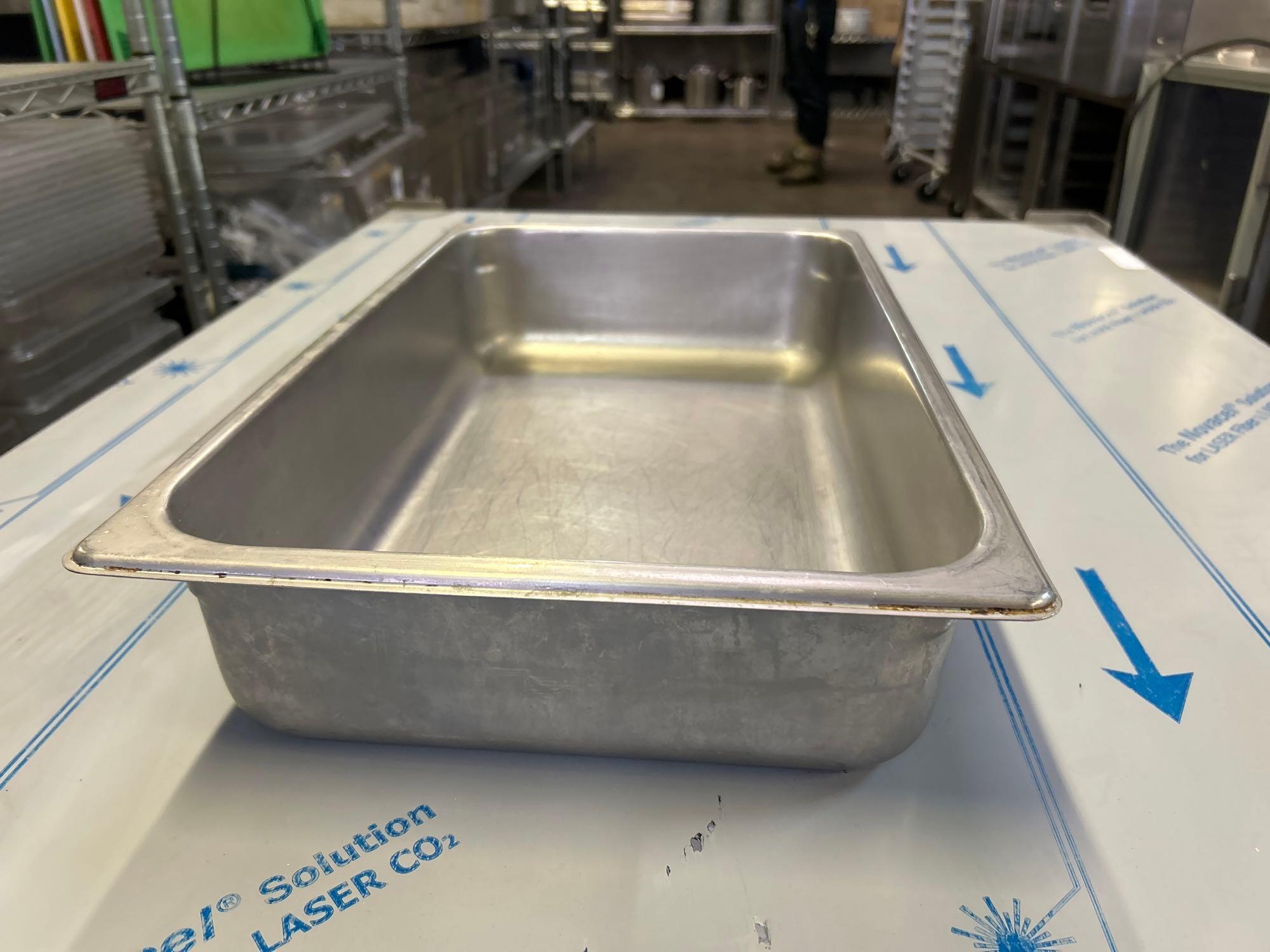 Assorted Full Size Stainless Steel Food Pans