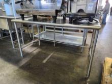 60 in. x 32 in. Stainless Steel Open Base Table