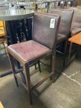 Faux Leather Bar Stools