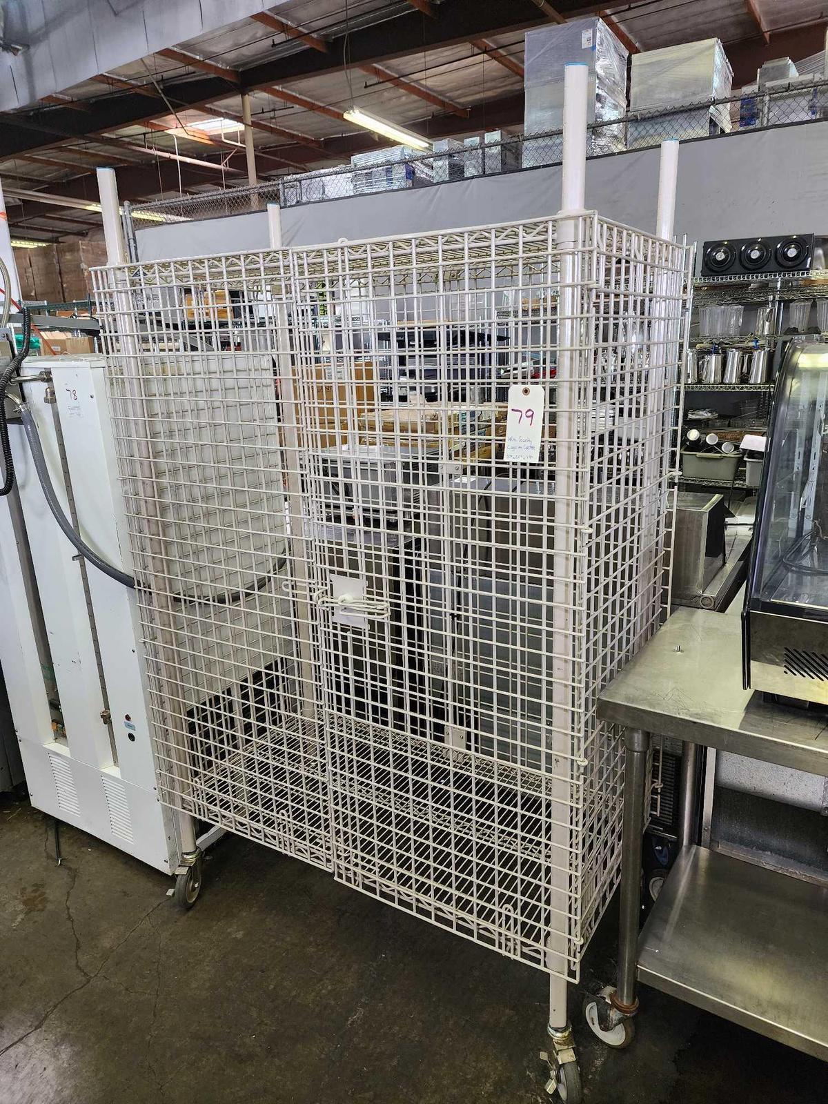 Wire Security Cage on Casters