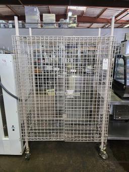 Wire Security Cage on Casters