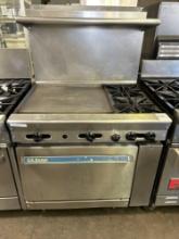 US Range 36 in. 2 Open Burner Gas Range with 24 in. Griddle and Oven