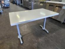 28 in. x 48 in. White Composite Top Handicapped Accessible Tables