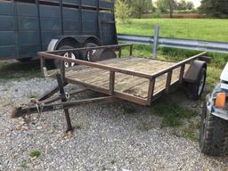 6.5'X10' BUMPERHITCH FLATBED TRAILER W/TITLE