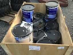 (13) BUCKETS OF TIN ROOF PAINT