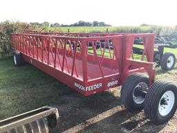 NEW 24FT IA RED FEEDER WAGON
