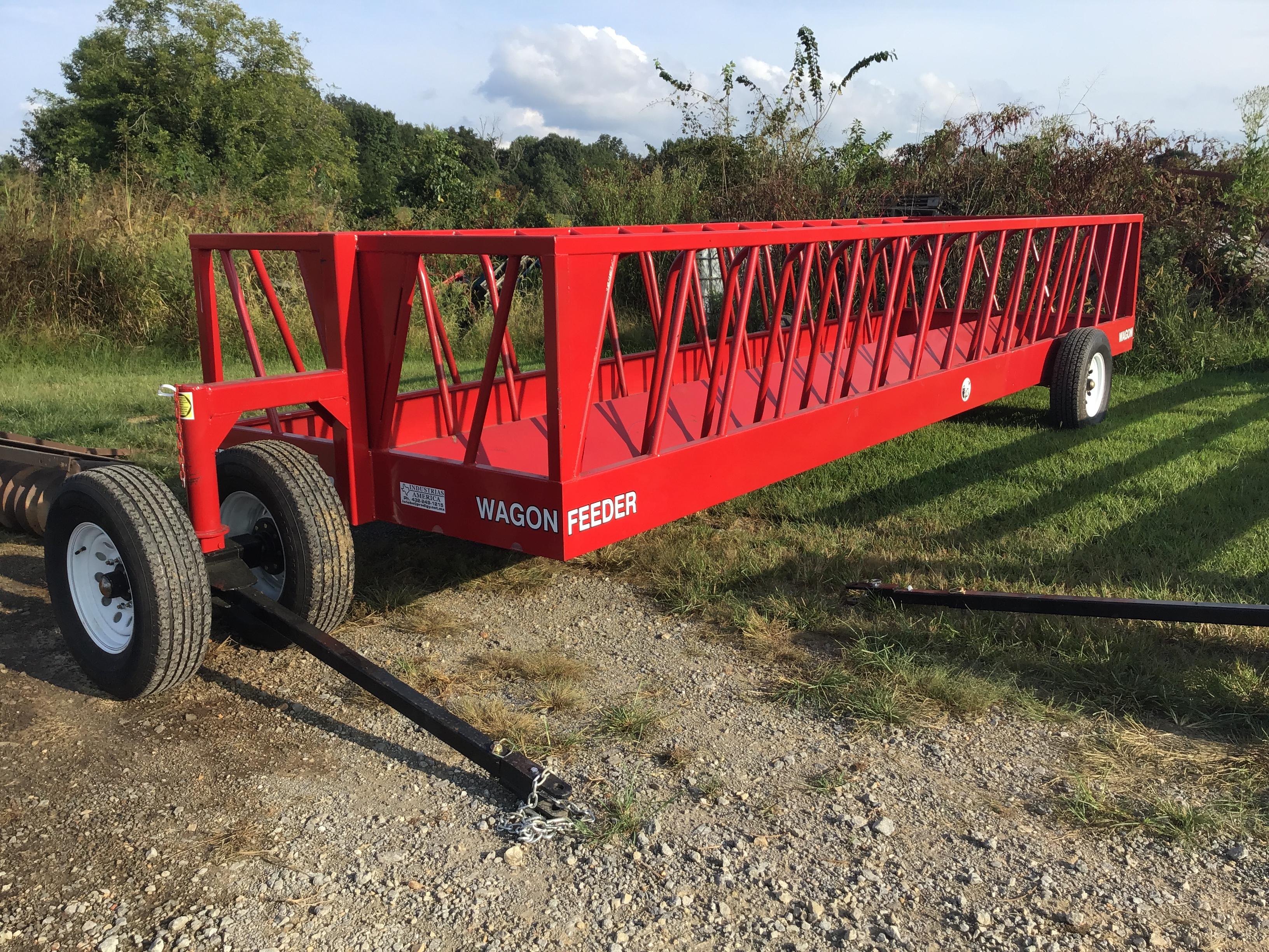 NEW 24FT IA RED FEEDER WAGON
