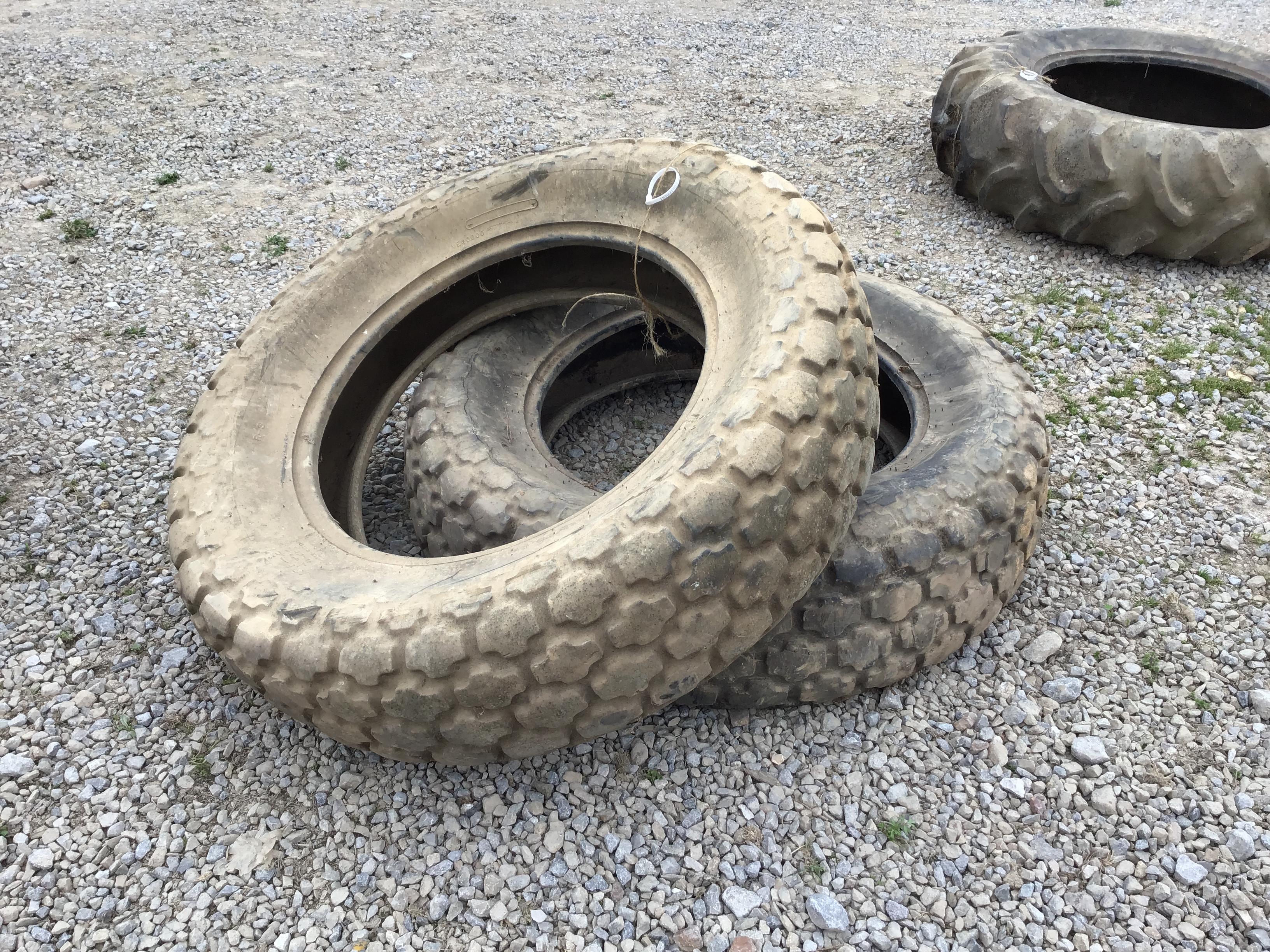 (2) 13.6/28 FIRESTONE TURF TIRES - BOTH ONE PRICE