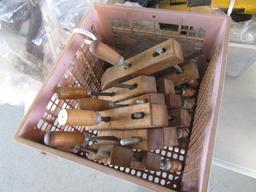 TOTE OF WOOD CLAMPS