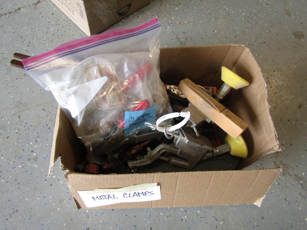 BOX OF CLAMPS