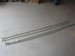 (2) GOLD LOG CHAINS