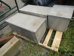 (3) ALUMINUM TOOL BOXES