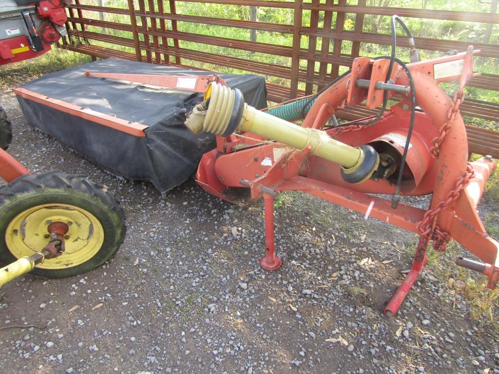 BUSHOG DISC MOWER - HAS BEARING OUT ON PTO DRIVE