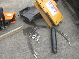 UNUSED AGROTK SKID STEER POST DRIVER