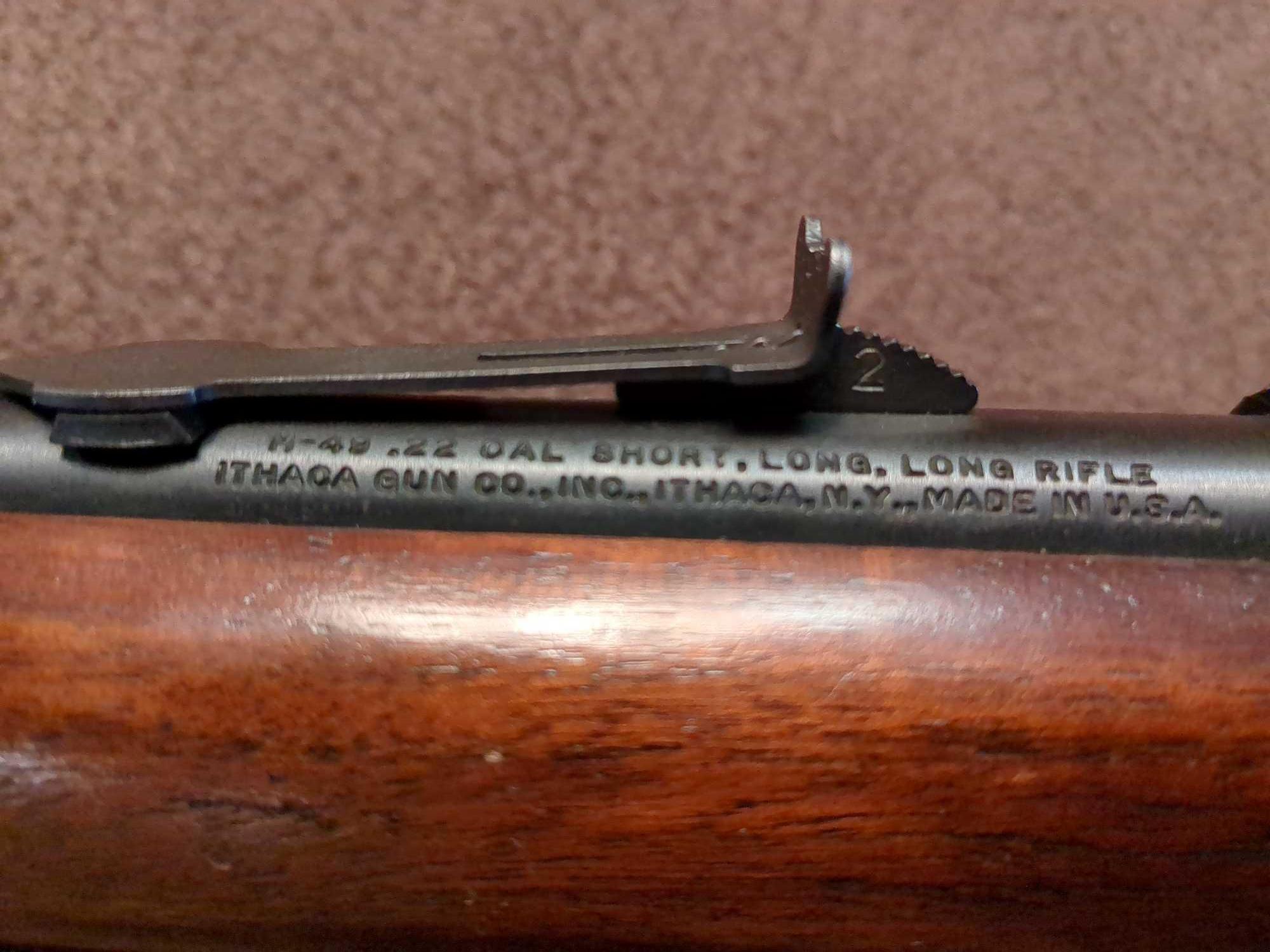 ITHACA MODEL 49 .22 S.L. LR LEVER ACTION