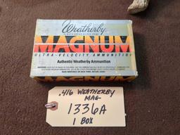 .416 WEATHERBY MAGNUM (MAG) ULTRA-VELOCITY AMMUNITION