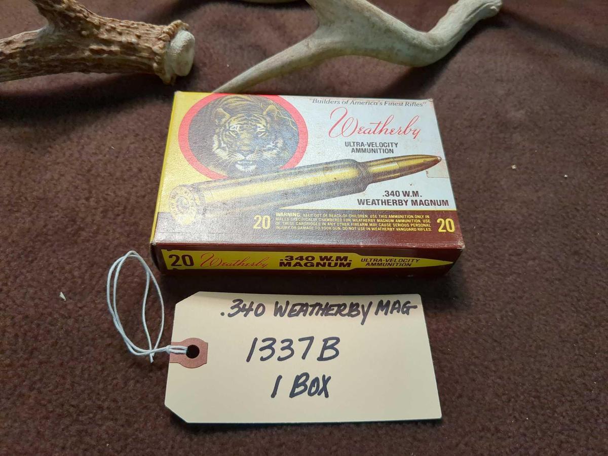 WEATHERBY MAG .340 AMMUNITION