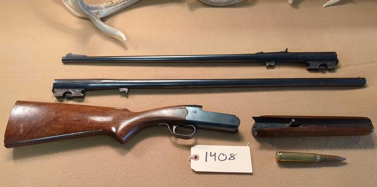 SAVAGE MODEL 219 BREAK-OPEN SINGLE SHOT SHOTGUN 3 BARREL SET