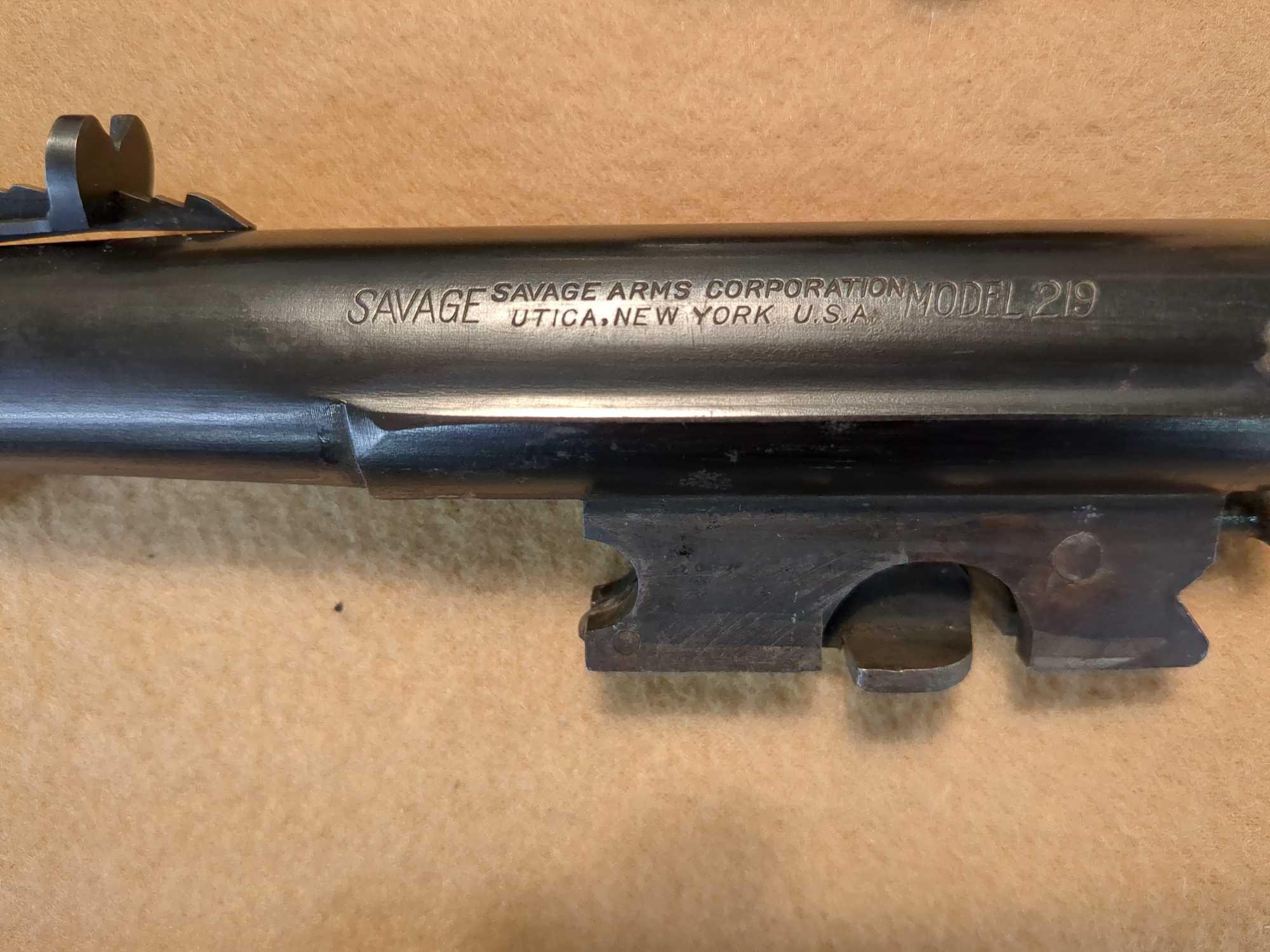 SAVAGE MODEL 219 BREAK-OPEN SINGLE SHOT SHOTGUN 3 BARREL SET