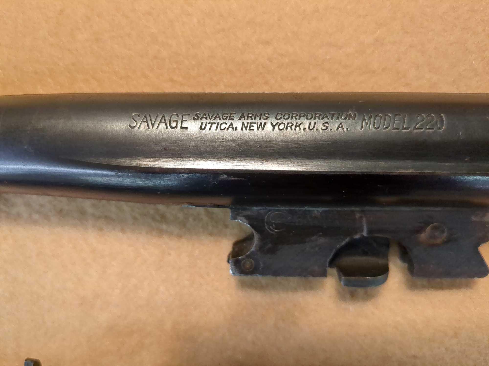 SAVAGE MODEL 219 BREAK-OPEN SINGLE SHOT SHOTGUN 3 BARREL SET