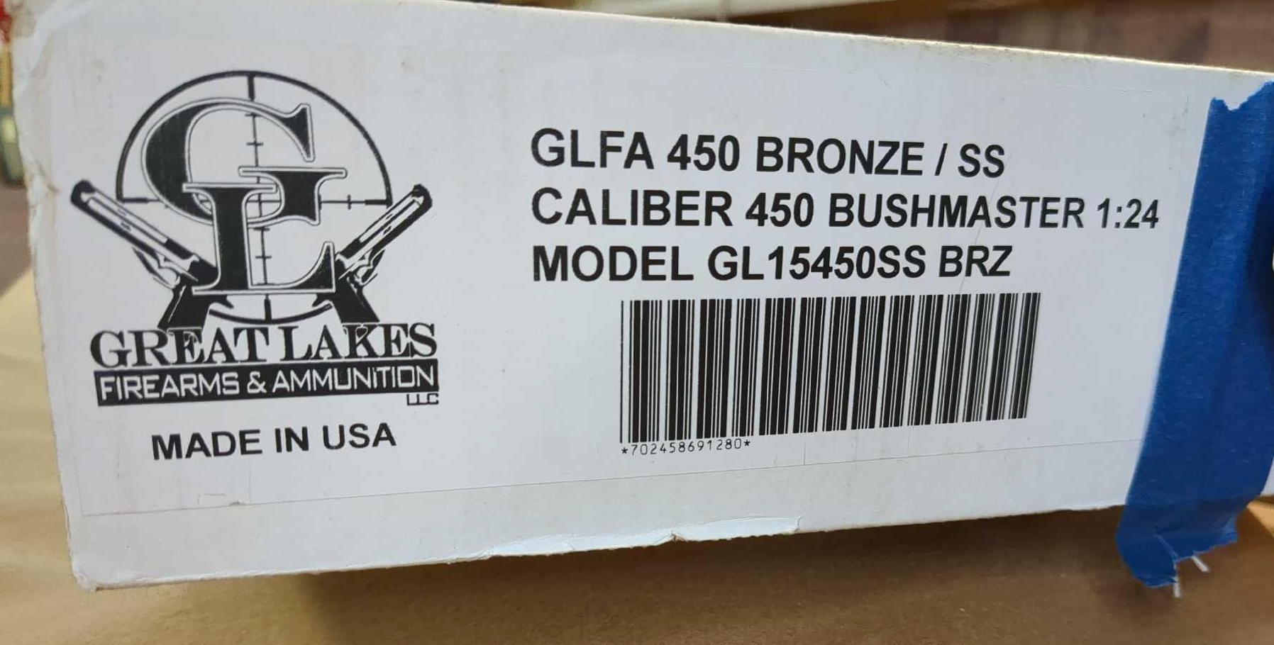 GREAT LAKES FIREARMS MODEL GLFA 450 .450 BUSHMASTER AR RIFLE