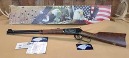 WINCHESTER MODEL 94 AMERICAN BALD EAGLE COMMERATIVE .375 WINCHESTER LEVER ACTION RIFLE