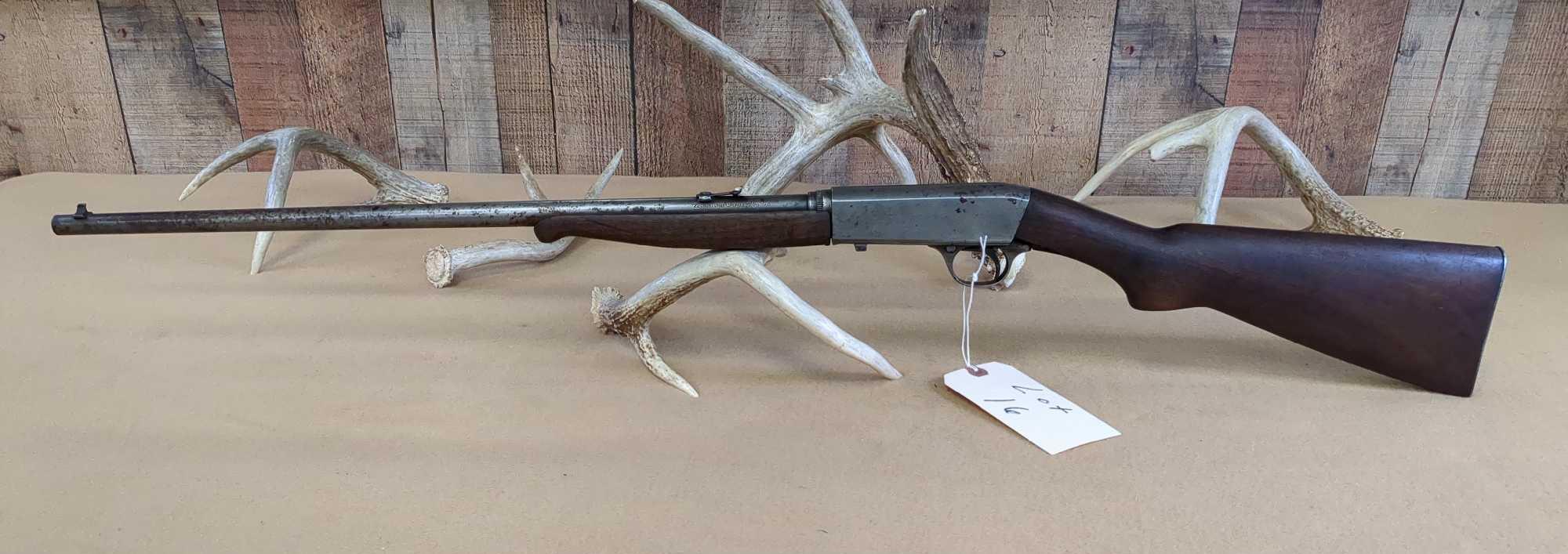 REMINGTON MODEL 24 .22 SHORT ONLY SEMI AUTO GALLERY GUN