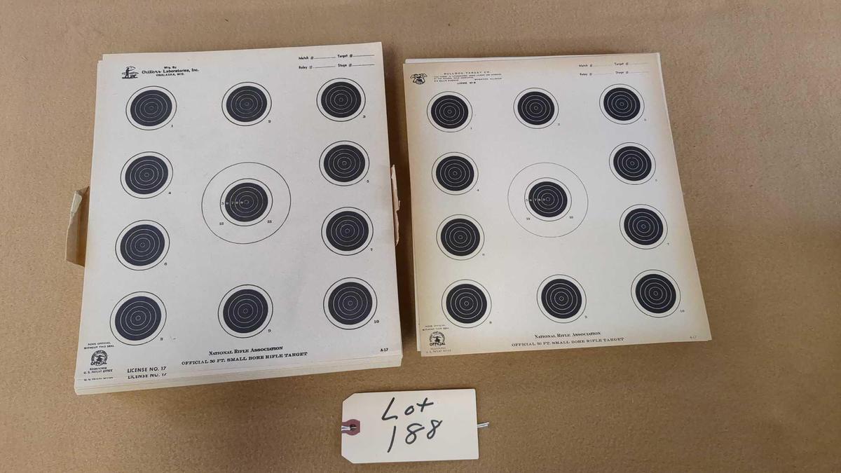 NRA OFFICIAL 50 FT SMALL BORE TARGETS