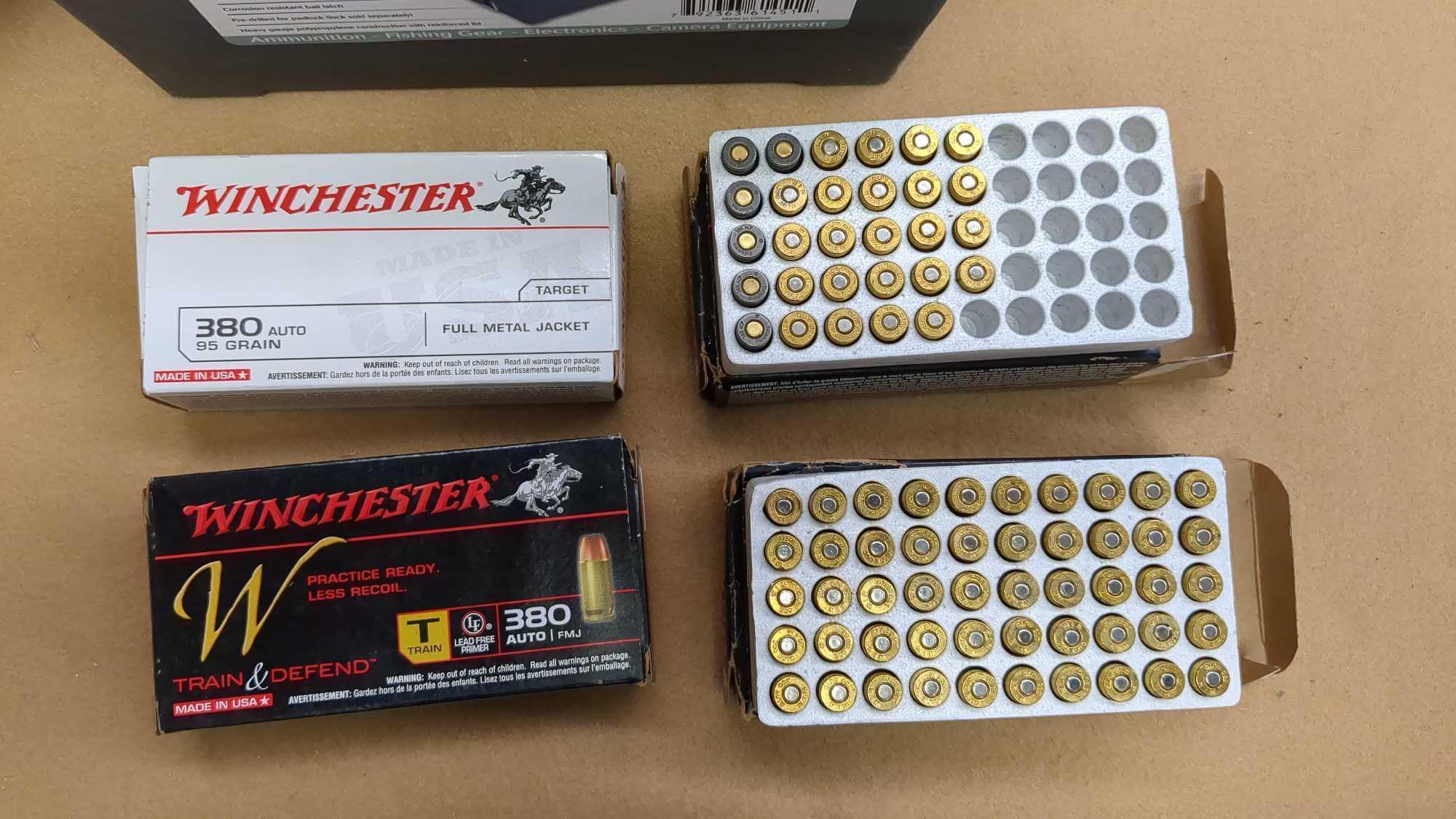 WINCHESTER |380 AUTO 95 GRAIN AMMUNITION