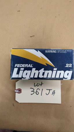 FEDERAL LIGHTNING .22 LR AMMUNITION