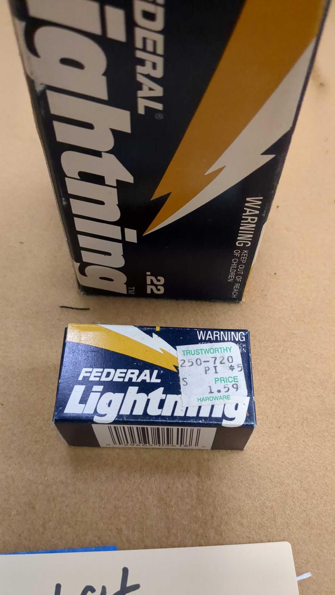 FEDERAL LIGHTNING .22 LR AMMUNITION