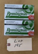 REMINGTON UMC 9MM LUGER 115 GRAIN AMMUNITION