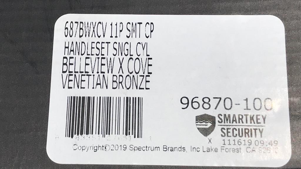 Kwikset Lockset - Belleview Bronze