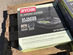 (3)pc Ryobi Saw Horse, Washer, Sprayer