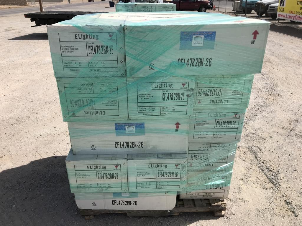 Pallet of Decorative Flush Mount Lights