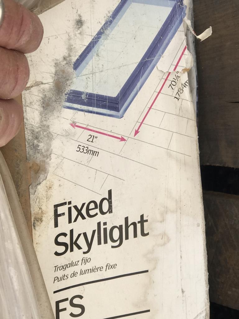 Pallet - Boxed Roof Skylights