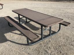 Rubber Coated Steel Picnic Table