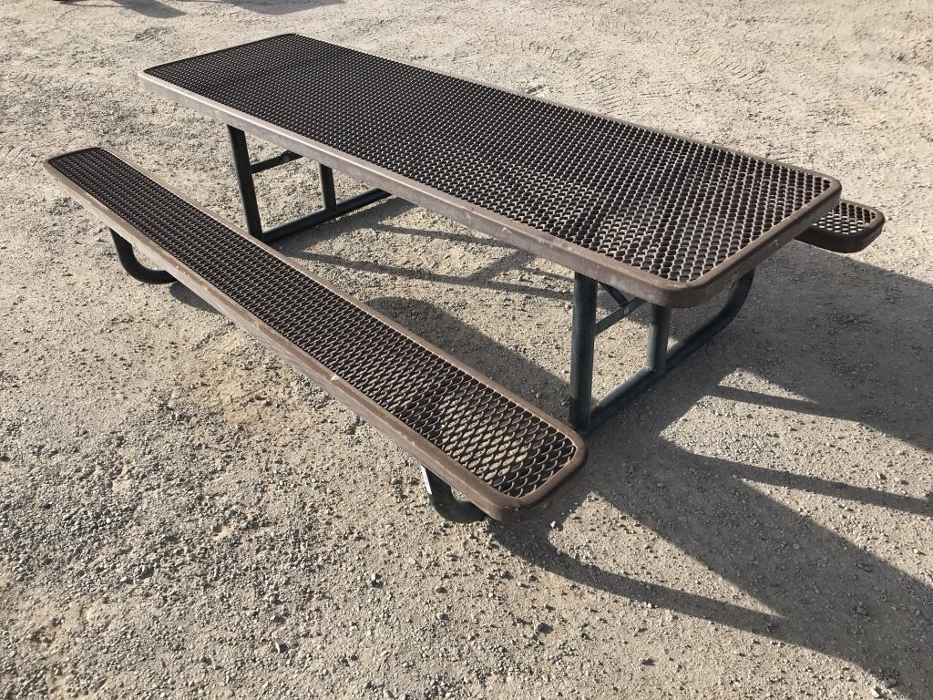 Rubber Coated Steel Picnic Table