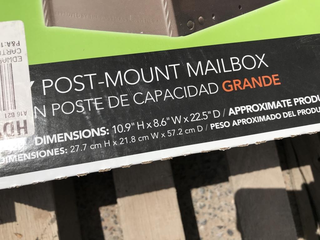 (2)pcs - Mailboxes