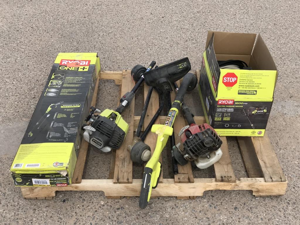 Assorted Lawn Tools - Saw, Pressure Washer, etc