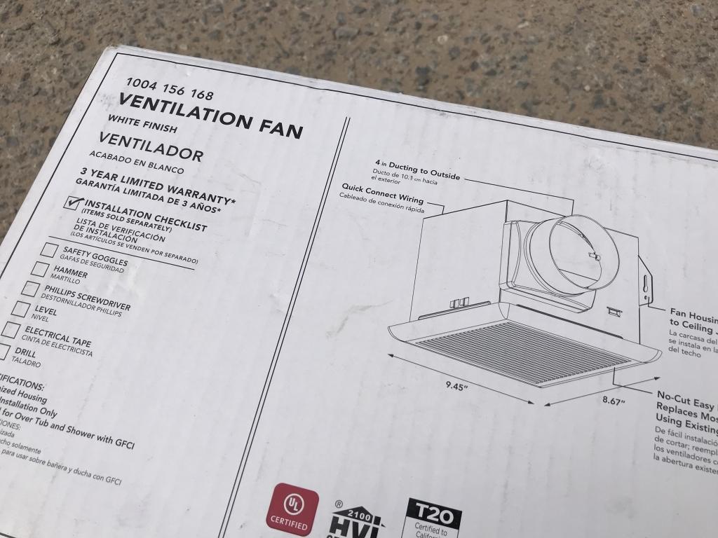 (3)pcs - Ceiling Exhaust Fans / Wall Vent