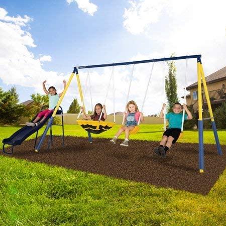 Super Saucer Metal Swing Set