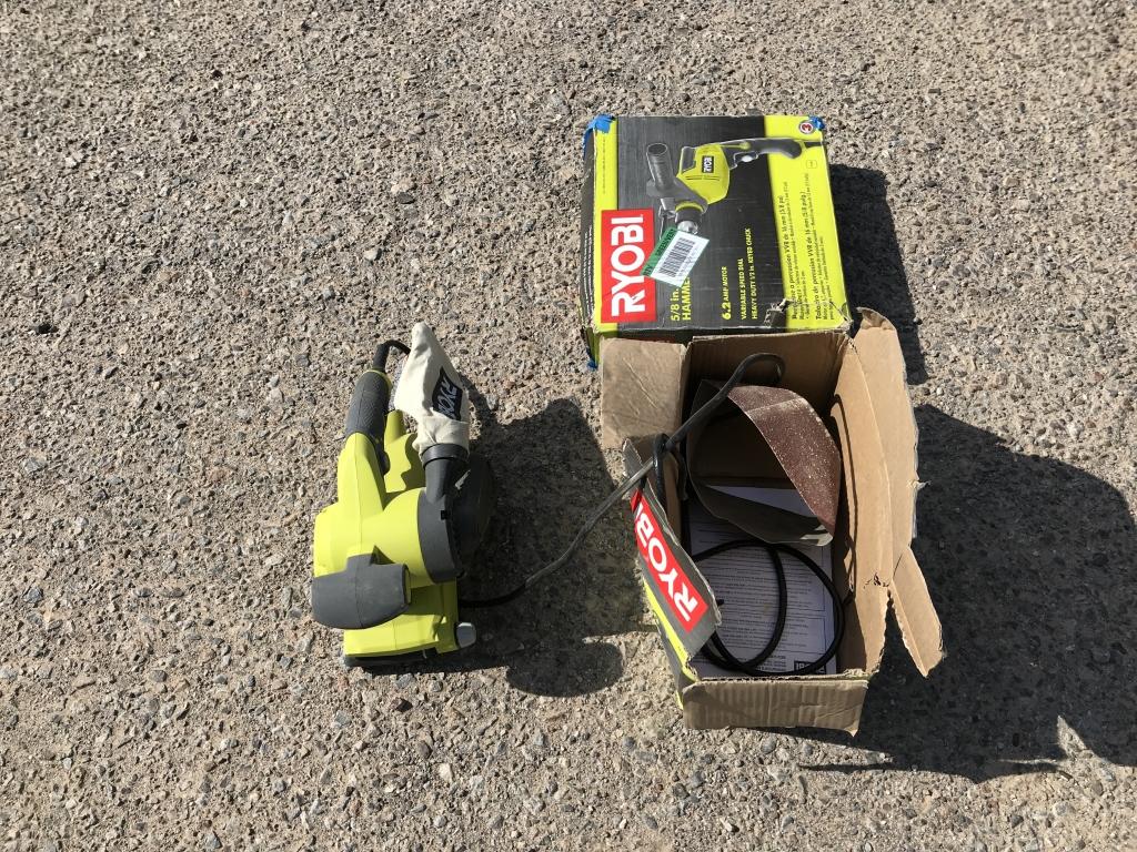 (2)pc Ryobi HammerDrill & Belt Sander