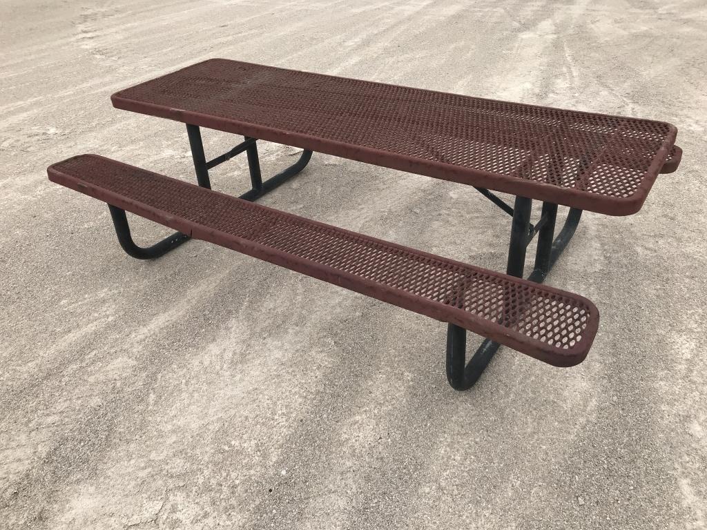 Rubber Coated Steel Picnic Table