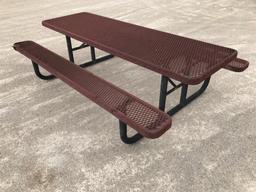 Rubber Coated Steel Picnic Table