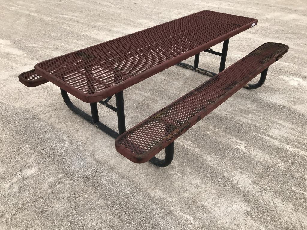 Rubber Coated Steel Picnic Table